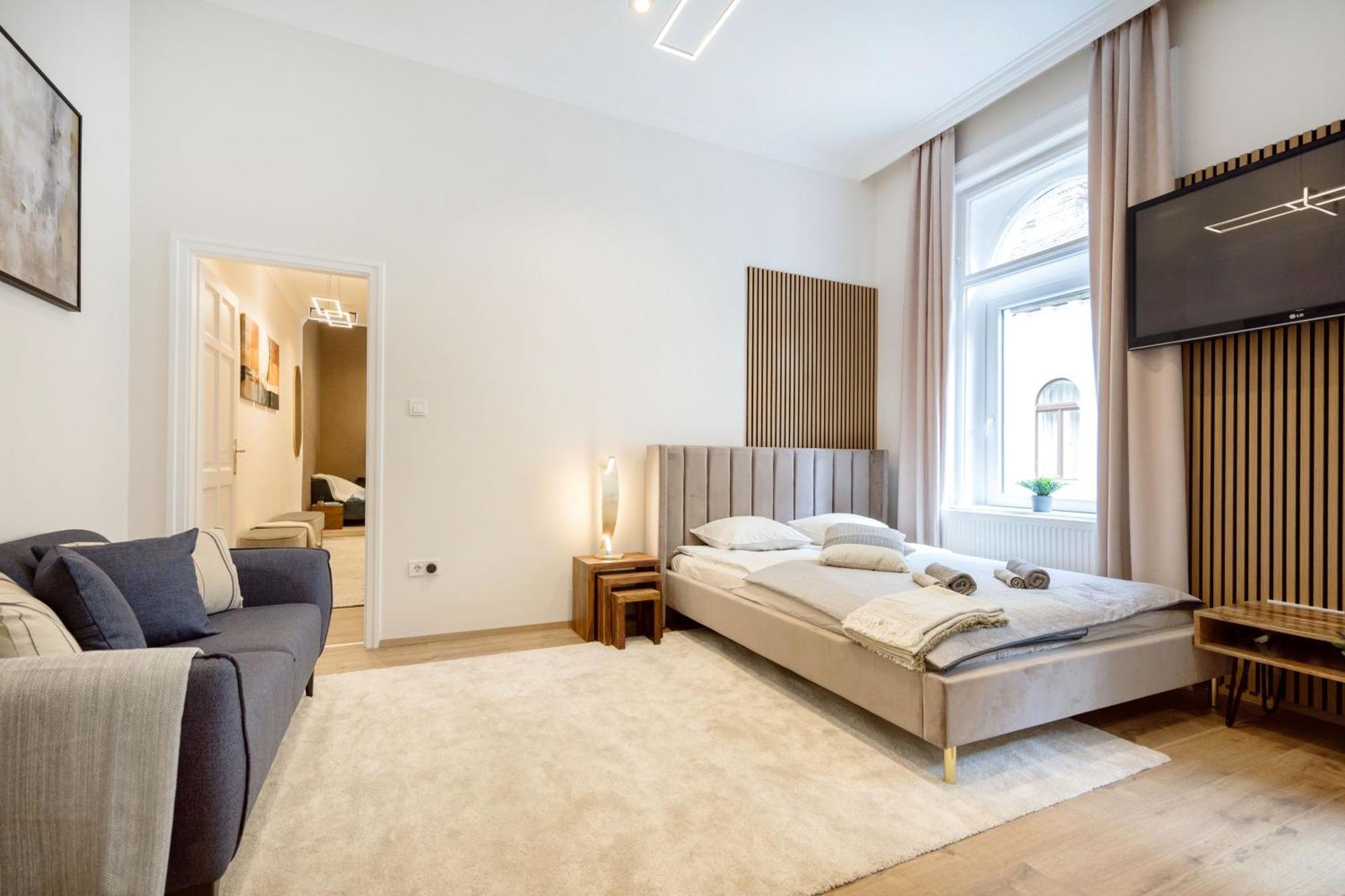 Ferienwohnung Sleek Downtown Living Budapest Exterior foto
